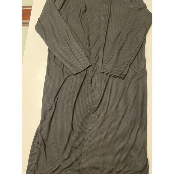 Topshop Women's Black Long Cardigan Open Front Size 4X - Picture 7 of 8